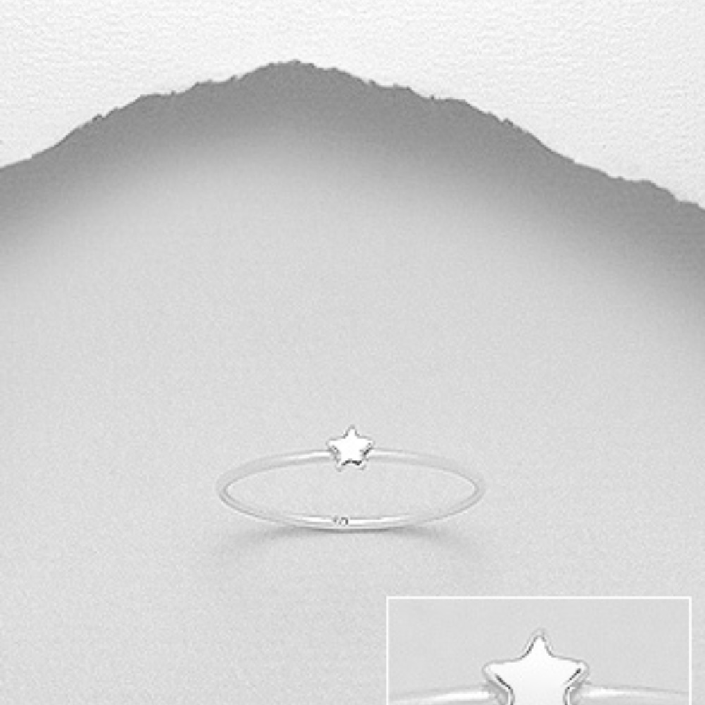 925 Sterling Silver Star Ring